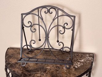 Black Metal Recipe Book Holder