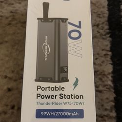 ThunderRider W75 Portable Power Station – 70W, 99Wh / 27,000mAh