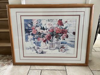 Watercolor Print With Wood Frame - Free