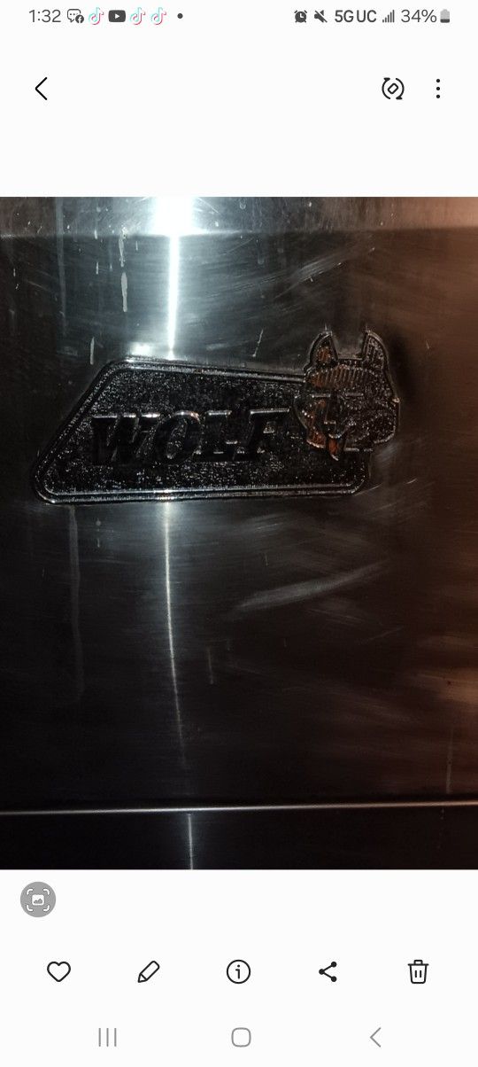 WOLF STOVE WITH TOP GRILL
