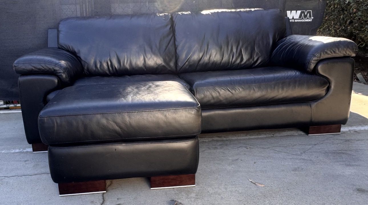 Black Leather Couch