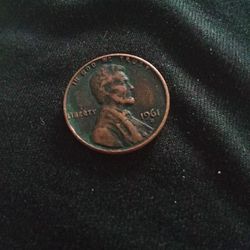 1961 D Mint Mark Penny
