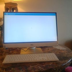 Dell Monitor With Computer Built In Along With Keyboard