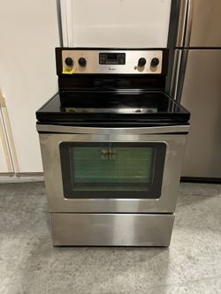 Whirlpool Stainless Steel Smooth Top Oven Range