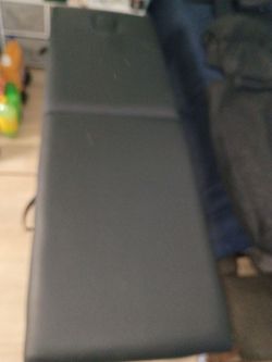 Massage table an green screens