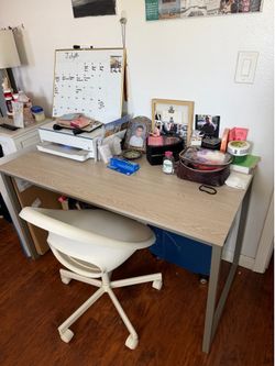 Desk and chair