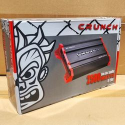 Crunch Ground Pounder Series 2500 Watts Mono Subwoofer Amplifier Bass Knob Control GP2500.1 🚨 Payment Options Available 🚨 No Credit Needed 🚨 