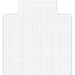 Office Chair Mat for Carpeted Floor with Lip for Home & Office - (36”X48”)