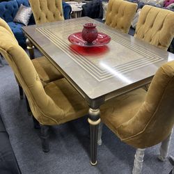 New Dining Table With 6 Chairs - Delivery And Financing Available 
