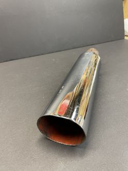 Vintage Chrome Resonator Exhaust Tail Pipe Tip