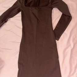 brown dress