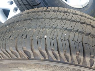 2 wheels with new tires