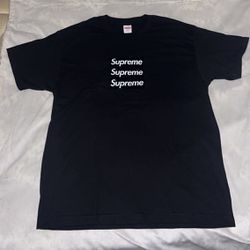 Supreme Triple Box Logo Asspizza Fw21 Size Large Deadstock Never Worn with Receipt 