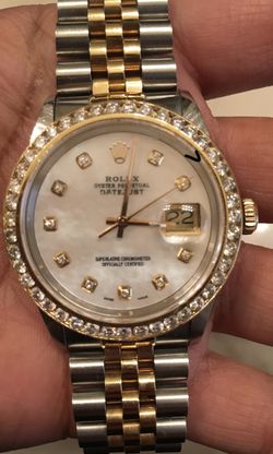 Real Rolex Diamond bezel
