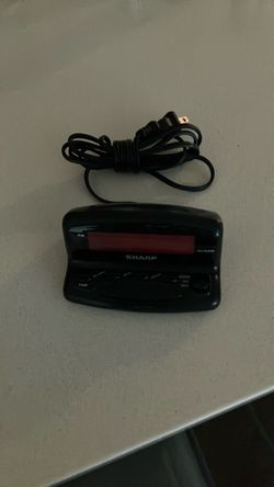 Sharp digital alarm clock