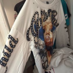 Graphic Baby Angel Long Sleeve Sweatshirt