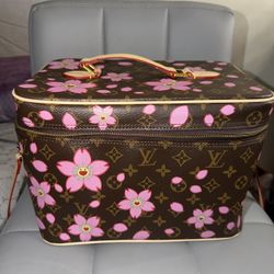 Authentic Murakami Cherry Blossom Vanity Case 