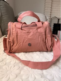 Lightweight Multi-pocket Gym Bag | Pink Tote & Crossbody