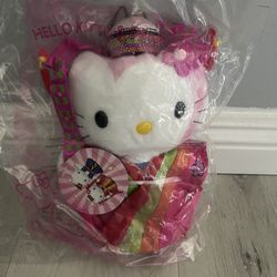 Hello Kitty Korean Wedding McDonalds 8" Vintage Plush Toy Macdonald (Sealed)