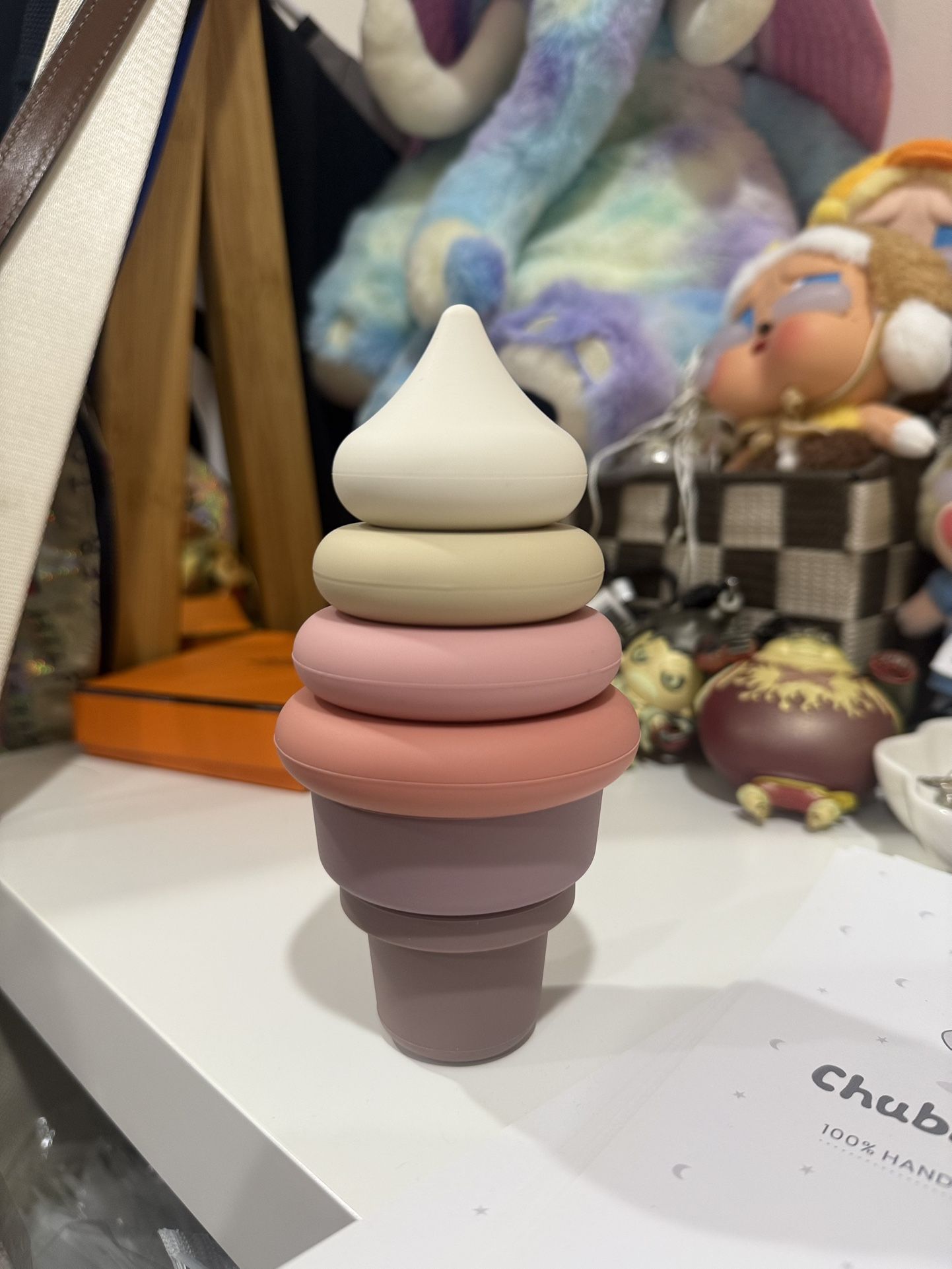 Silicone Ice Cream Stacking Toy New