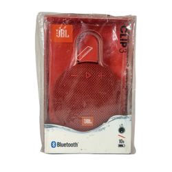 JBL Clip 3 Fiesta Red - Waterproof, Durable & Portable Bluetooth Speaker - NEW