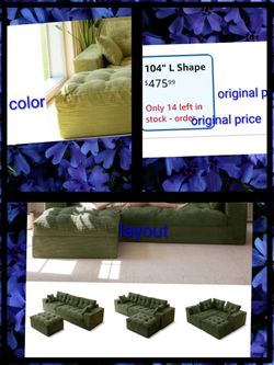 104"new sofa in box