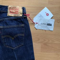 Levis x Karla Welch Mens 30 X 32 Rare 501 Front Pleated Jeans NWT R861 Classic