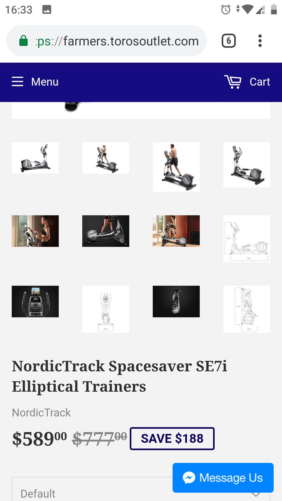 NordicTrack Spacesaver SE7i Elliptical Trainers