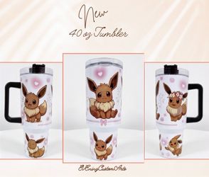 Eevee Pokémon 40oz stainless steel tumbler