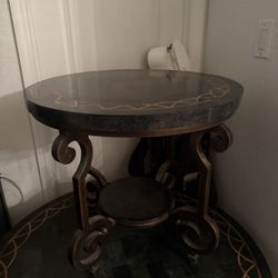 3 Black Marble Tables