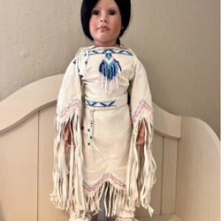 23” Jubilee Native American Porcelain Doll “Dallas”