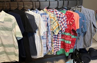 Boys Shirts. T Shirts And Button Down.   Size 12 /14. All 13 For $25