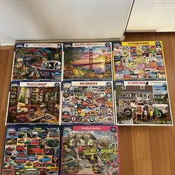 Puzzles. Used. 300 Pieces. 500 Pieces. 750 Pieces. 1000 Pieces. Many More Available