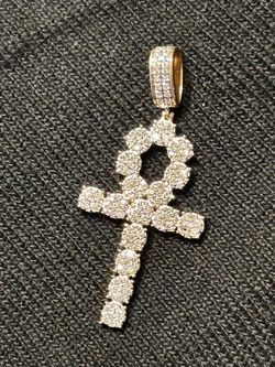 14k GOLD VVS AHNK PENDANT