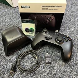 8BitDo Ultimate 2 Wireless Controller - Bluetooth, 2.4ghz, Wired