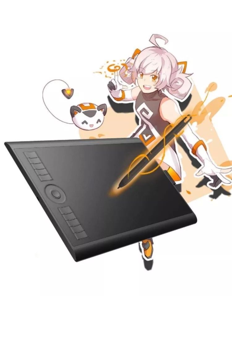 GAOMON M10K2018 10x6.25'' Graphic Drawing Tablet w/ 8192 Levels of Pressure