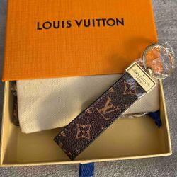 Lv Brown Keychain   