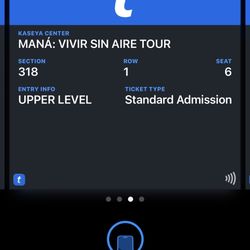 Maná Concert – 2 Tickets – Row 1 – Kaseya Center