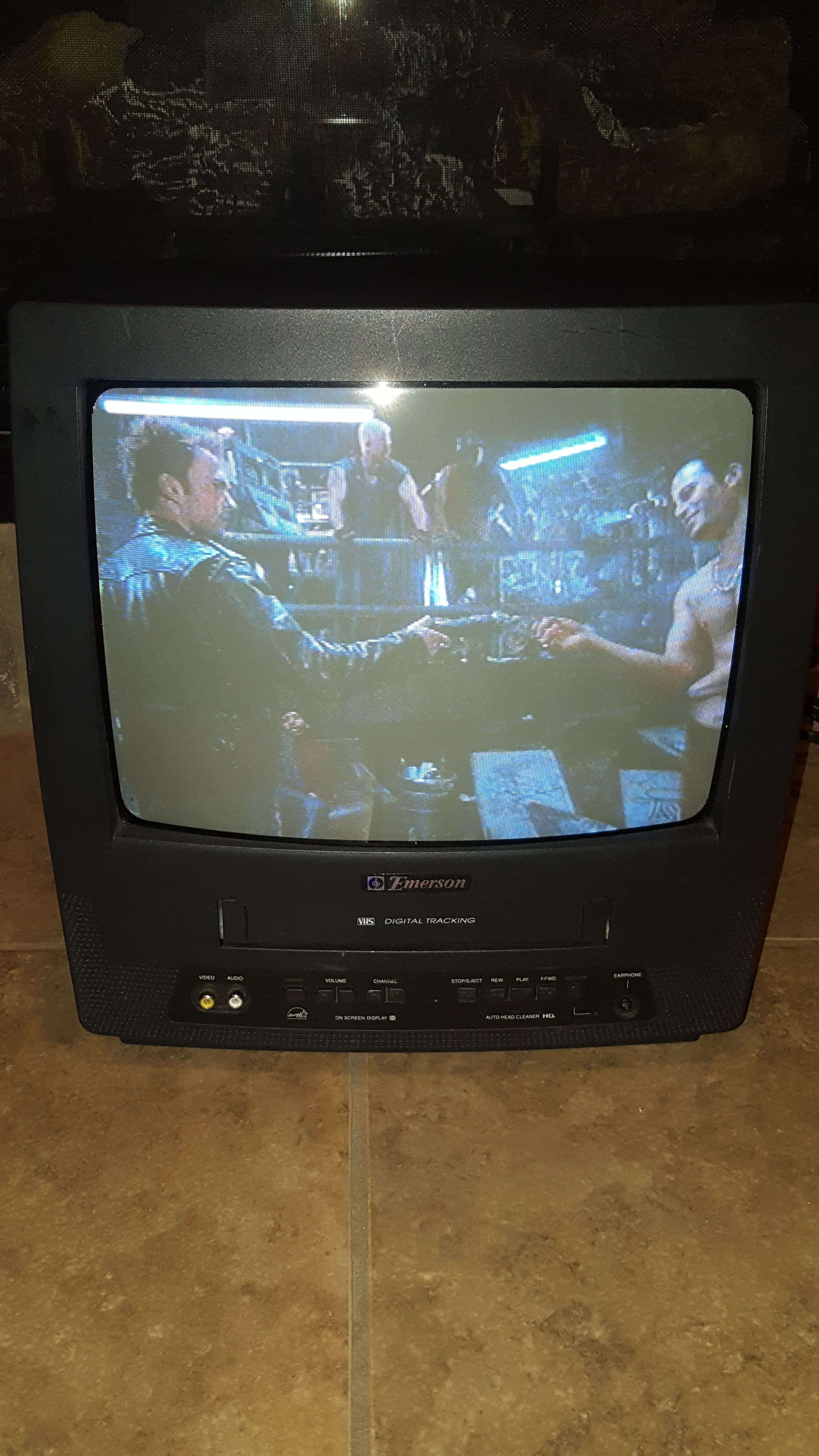 Emerson EWC1303 13" TV/VCR Combo Color Television Built In VHS Player