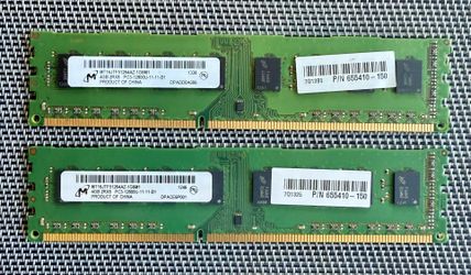 Micron 8GB SO-DIMM (2 X 4GB) Modules, 2Rx8 PC3-12800 (MT16JTF51264AZ-1G6M1)