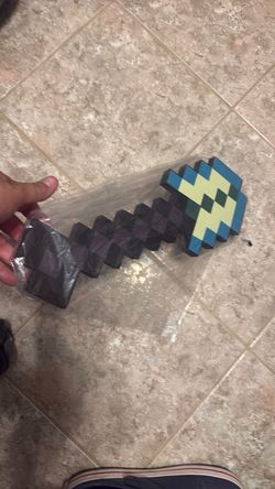 16inch Minecraft Diamond axe sword