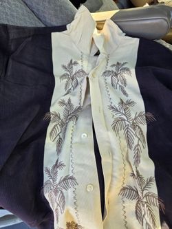 CubaVera Shirt; Black & Beige