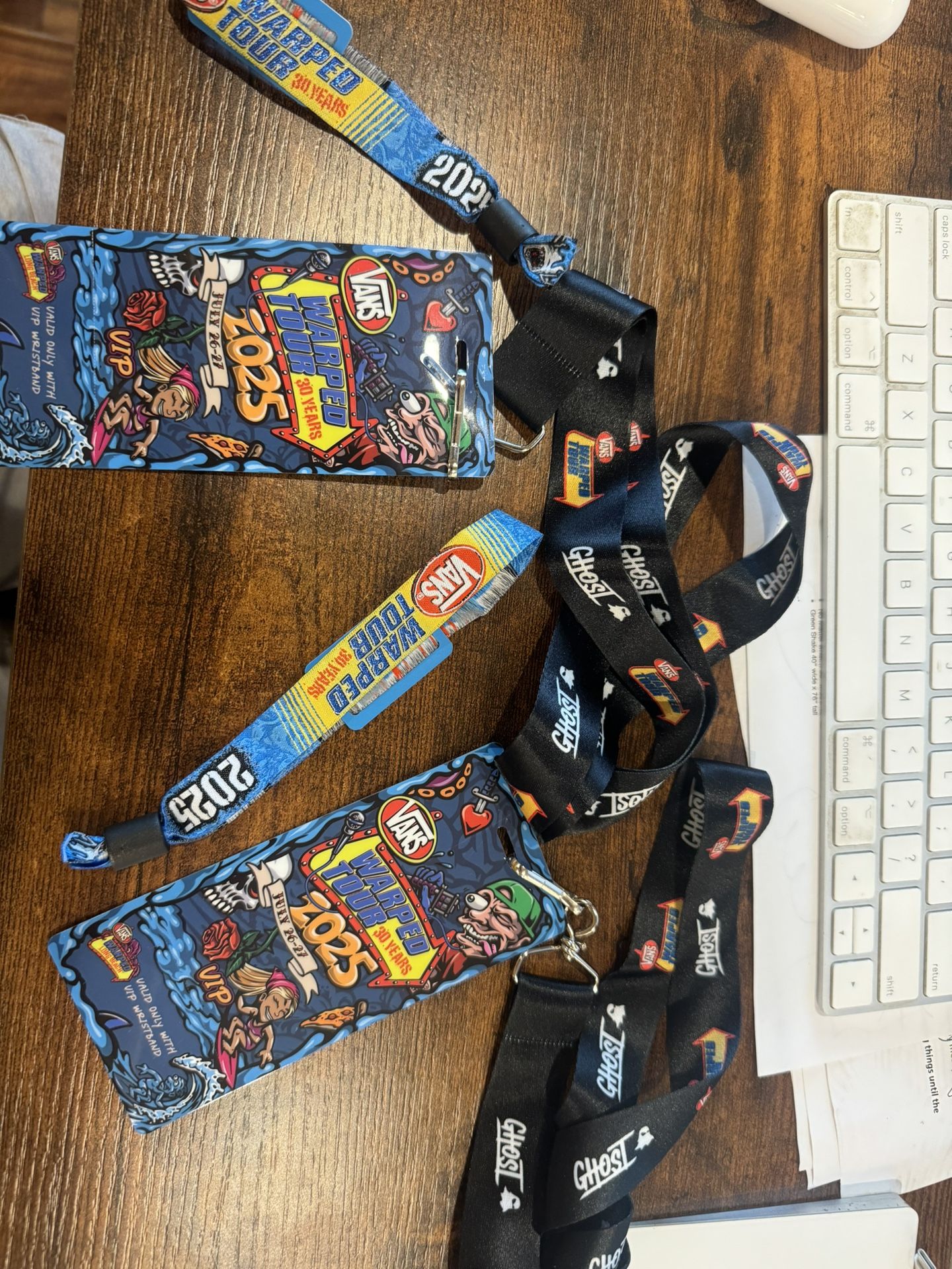 2 Warped Tour VIP Passed Long Beach 7/26-27