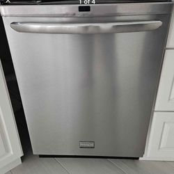 Frigidaire, stainless steel dishwasher.