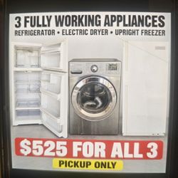 3 FULLY WORKING APPLIANCES 