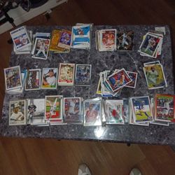 Baseball Cards And Football Cards For A Dollar Each Card