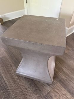 Outdoor concrete table