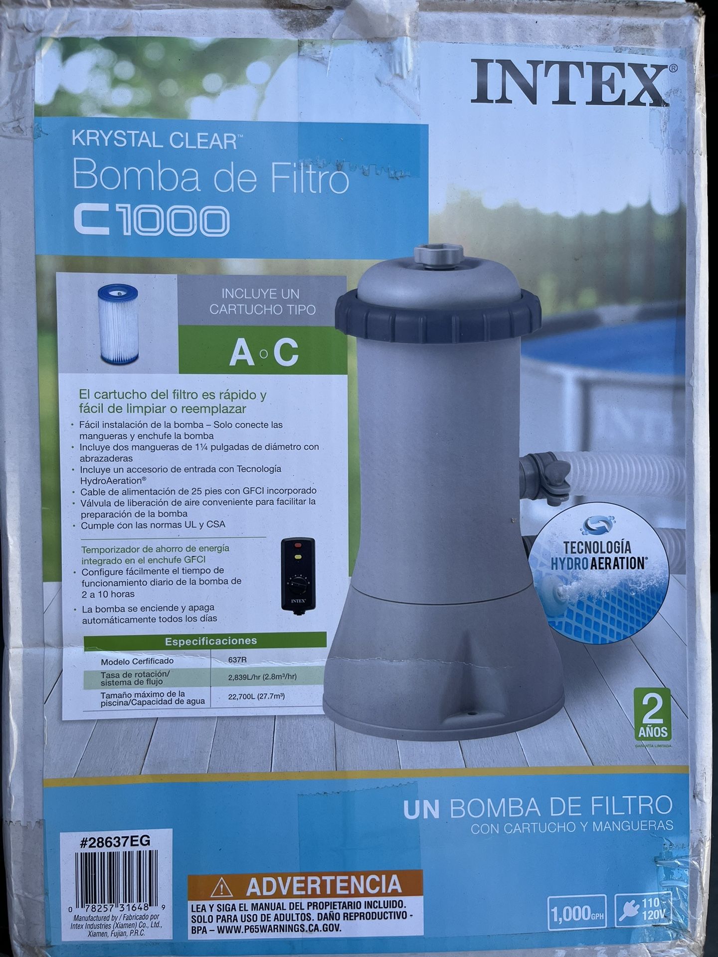 Intex Pool Filter with 2 Filters