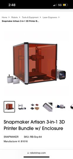 Snapmaker Artisan 3 In 1 3D PRINTER