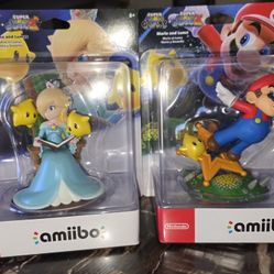 Super Mario Galaxy 1 & 2 Amiibo. Mario And Luma, Rosalina And Lumas 